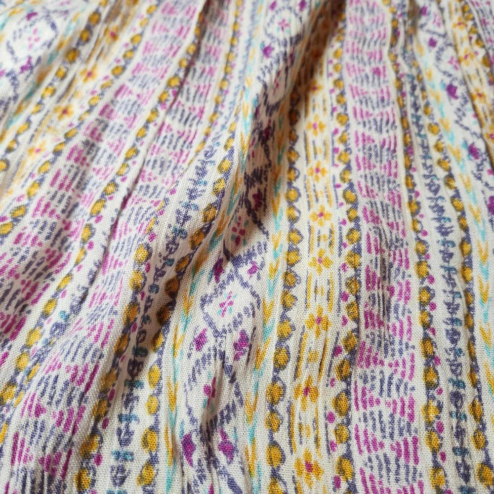 Girls Raya Sun White Purple Patterned Sleeveless Dress 11 - Picture 4 of 4